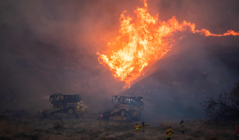 A new wildfire near Los Angeles has forced thousands to evacuate