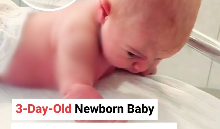 3-Day-Old Newborn Baby Surprisingly CRAWLS, Lifts Head and Begins to Talk