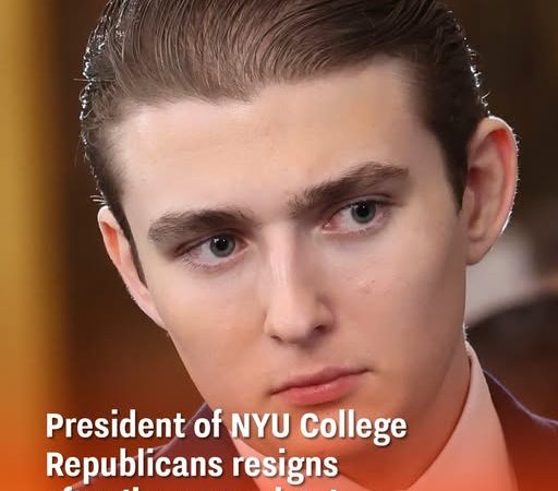 President of NYU College Republicans resigns after ‘inappropriate’ Barron Trump remark