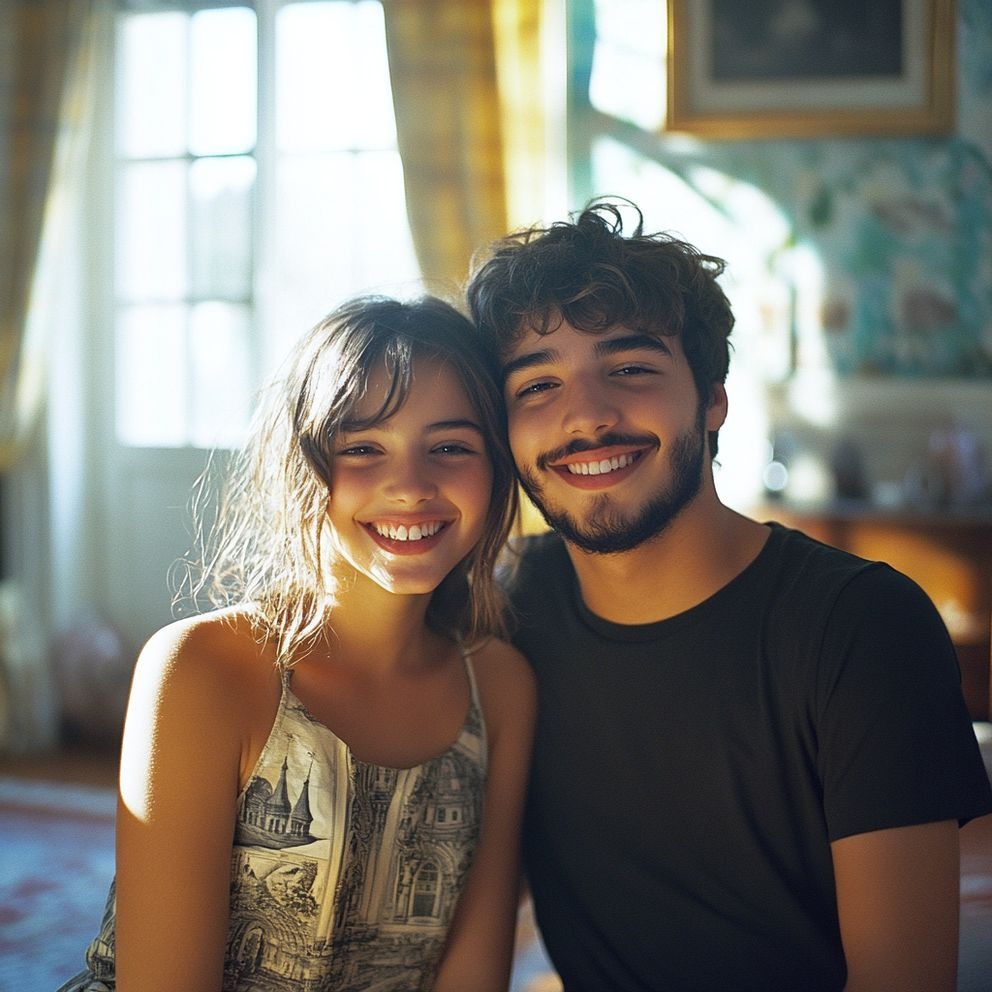 Siblings posing together | Source: Midjourney